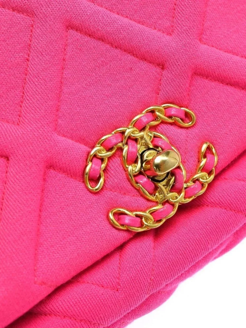 Chanel Pink Canvas Waist Bum Bag NQ11559